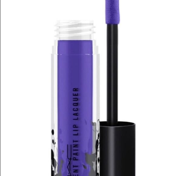 1 LEFT! Mac Patent Paint Lip Lacquer Shellac Shocked - Picture 1 of 6
